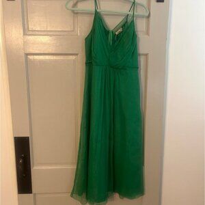 Green midi formal dress